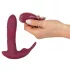 Javida RC - vibrator za klitoris na daljinsko upravljanje - 3 funkcije - rdeč