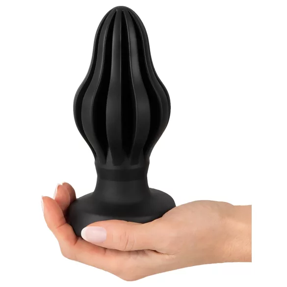 ANOS - rebrast mehki čep za zadnjico - 7 cm (črn)