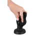ANOS - rebrast mehki čep za zadnjico - 7 cm (črn)
