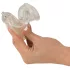 You2Toys Piss Play Sleeve - nastavek za penis z odvodno cevko (prozoren)