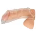 You2Toys Piss Play Sleeve - nastavek za penis z odvodno cevko (prozoren)