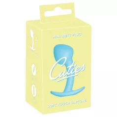   Cuties Mini Butt Plug - silikonski analni čep (moder, 2,6 cm)
