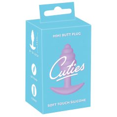   Cuties Mini Butt Plug - analni čep - silikon - vijoličen - 2,8 cm