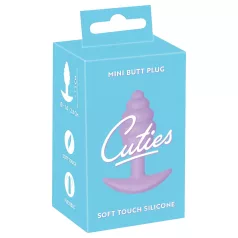   Cuties Mini Butt Plug - silikonski analni čep (vijoličen, 2,8 cm)