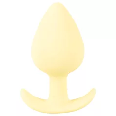   Cuties Mini Butt Plug - silikonski analni čep (rumen, 3,1 cm)