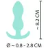 Cuties - mini analni čep - silikonski - meta barva - 2,3 cm