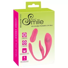   SMILE - prenosno akumulatorsko, radijsko vibracijsko jajce (roza)