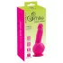 SMILE Powerful - vibracijski dildo z dvema motorjema - roza - polnilni