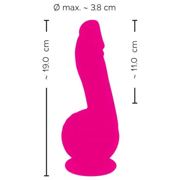 SMILE Powerful - vibracijski dildo z dvema motorjema - roza - polnilni