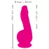 SMILE Powerful - vibracijski dildo z dvema motorjema - roza - polnilni