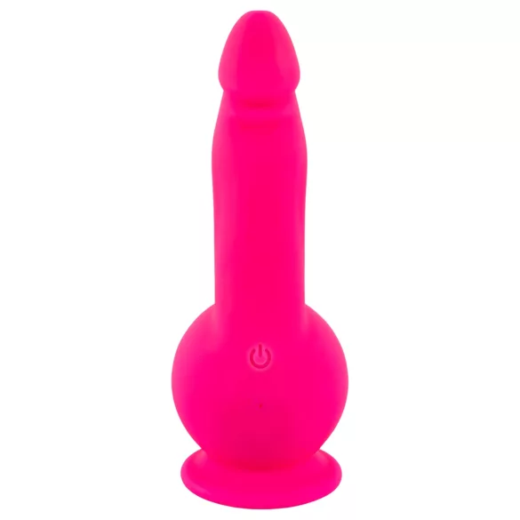 SMILE Powerful - vibracijski dildo z dvema motorjema - roza - polnilni