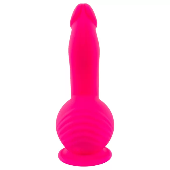 SMILE Powerful - vibracijski dildo z dvema motorjema - roza - polnilni