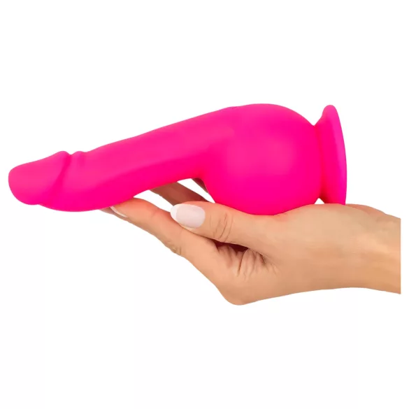SMILE Powerful - vibracijski dildo z dvema motorjema - roza - polnilni