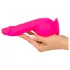 SMILE Powerful - vibracijski dildo z dvema motorjema - roza - polnilni
