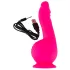 SMILE Powerful - vibracijski dildo z dvema motorjema - roza - polnilni