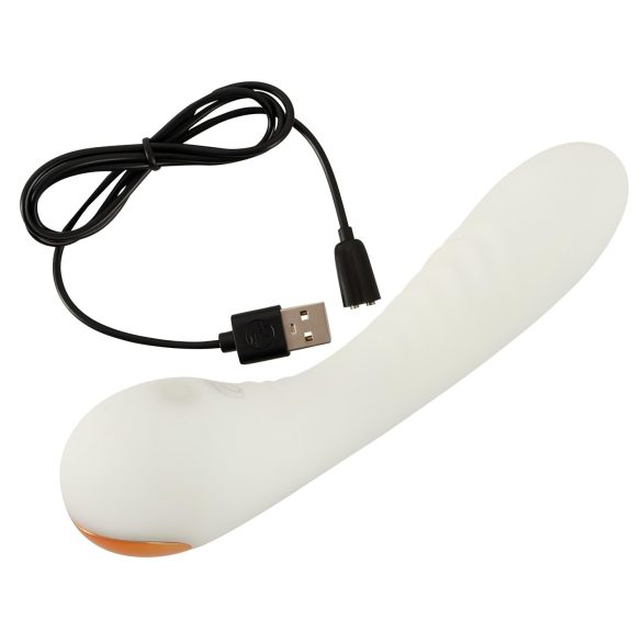 You2Toys - vibrator za G-točko - sveti v temi - bel