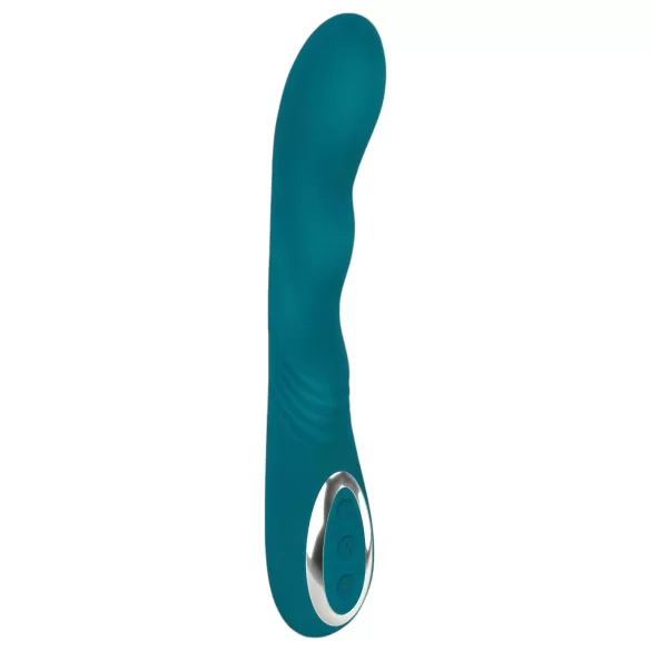 SMILE - rotacijski vibrator za G-točko - vodoodporen, polnjenje, zelen