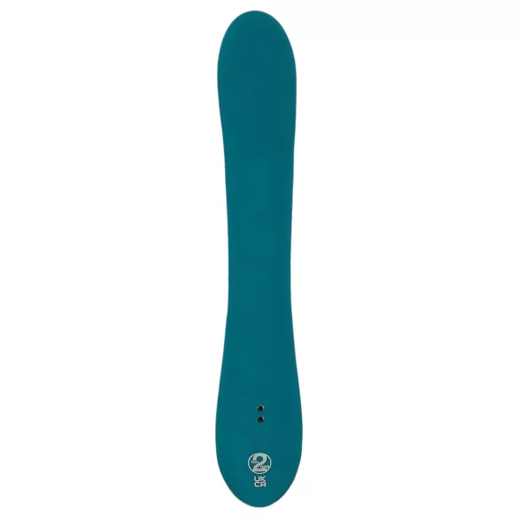 SMILE - rotacijski vibrator za G-točko - vodoodporen, polnjenje, zelen