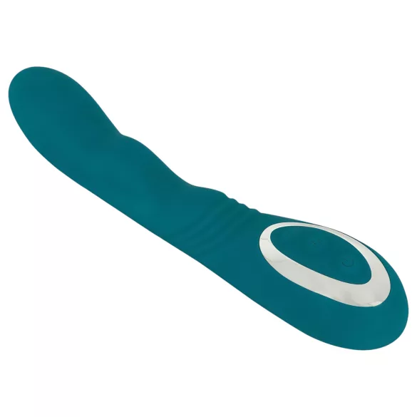 SMILE - rotacijski vibrator za G-točko - vodoodporen, polnjenje, zelen