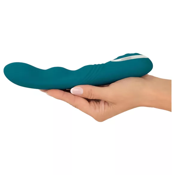 SMILE - rotacijski vibrator za G-točko - vodoodporen, polnjenje, zelen