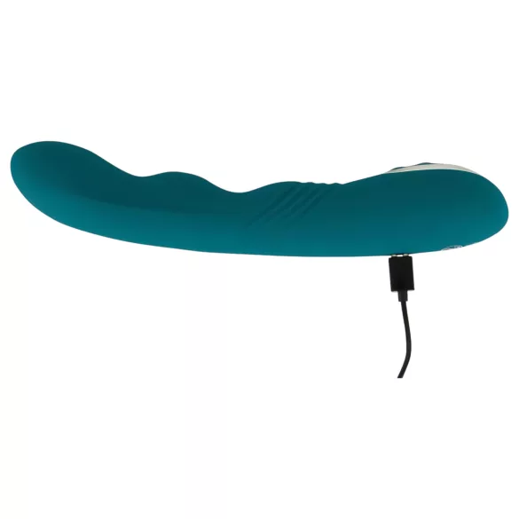 SMILE - rotacijski vibrator za G-točko - vodoodporen, polnjenje, zelen