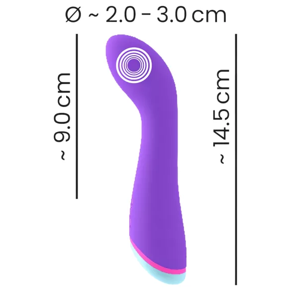 You2Toys - G-točka vibrator - polnilen, vodoodporen - vijoličen