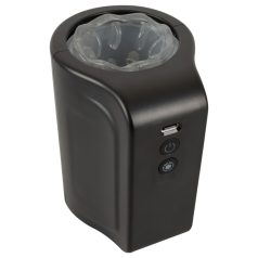 Rebel - moški masturbator z vrtenjem - vodoodporen - črna