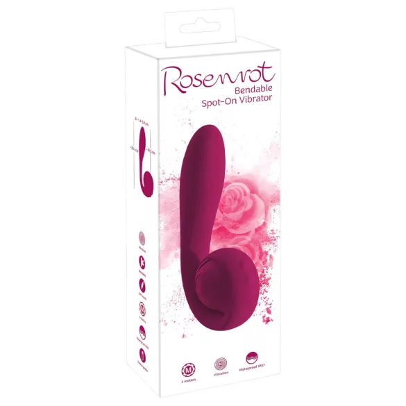 You2Toys Rosenrot - vibrator za G-točko - akumulatorski, vodoodporen, rdeč