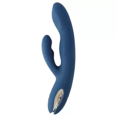   Svakom Aylin - pulzirajoči vibrator s stimulatorjem klitorisa - modra, polnilna
