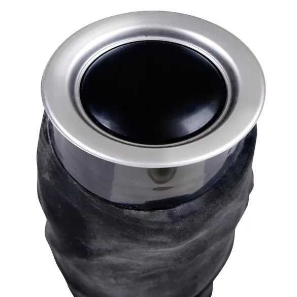 Nature Skin - realistični vibrator - črn - 22 cm