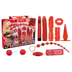   You2Toys - vibratorski komplet - rdeče vrtnice - 9 delni set