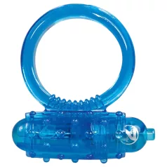 You2Toys - vibracijski obroč za penis - silikon - moder