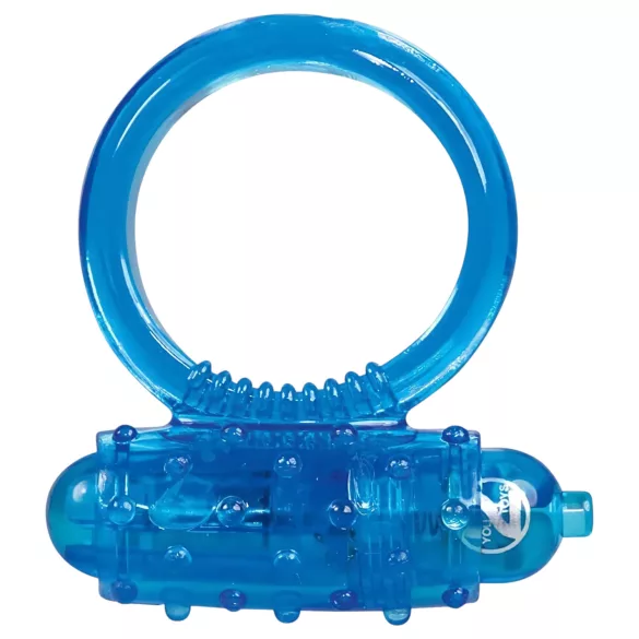 You2Toys - vibracijski obroč za penis - silikon - moder