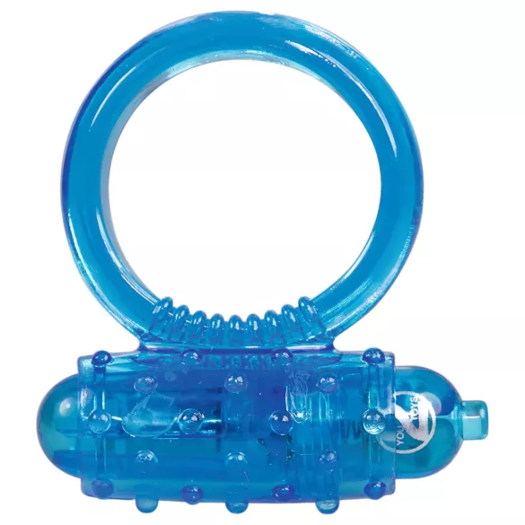 You2Toys - vibracijski obroč za penis - silikon - moder
