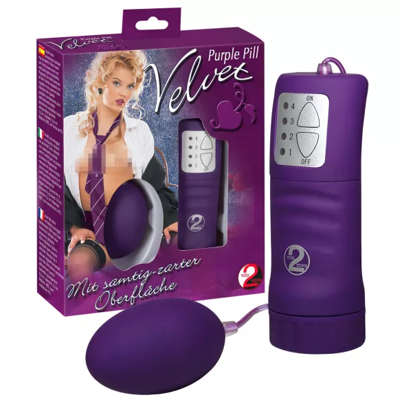 You2Toys - Vibracijsko jajce - žametno - vijolična