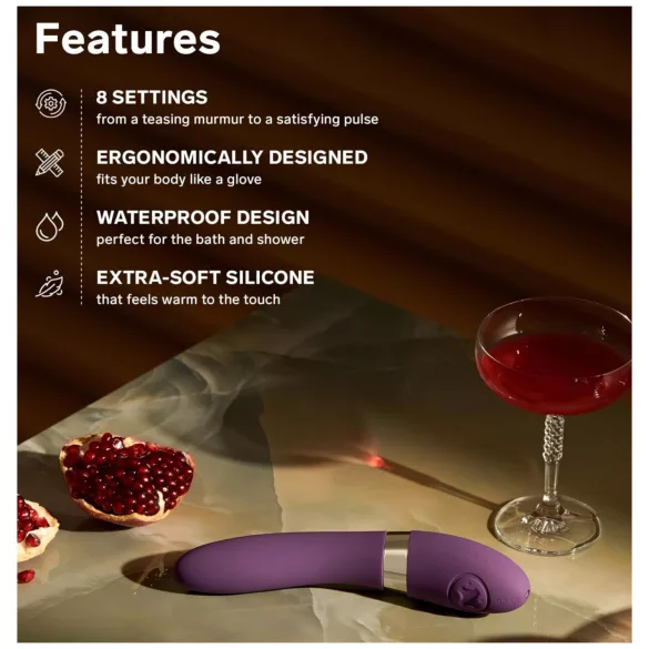 LELO Elise 2 - vibrator za stimulacijo - luksuzni - vijoličen