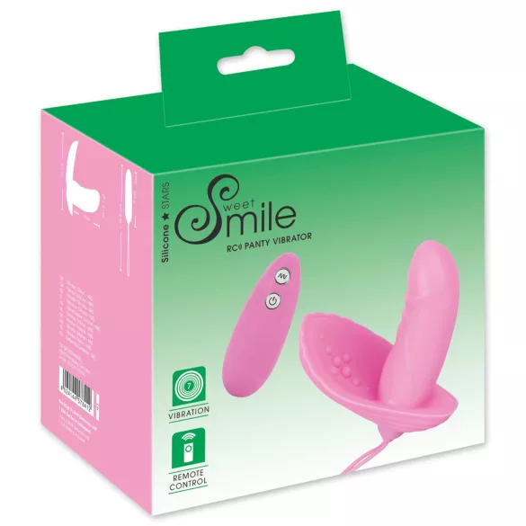 SMILE Shelly - vibrator za hlačke na daljinsko upravljanje - roza