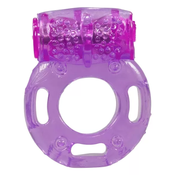 You2Toys - Vibracijski obroč za penis - enkratna uporaba - vijoličen
