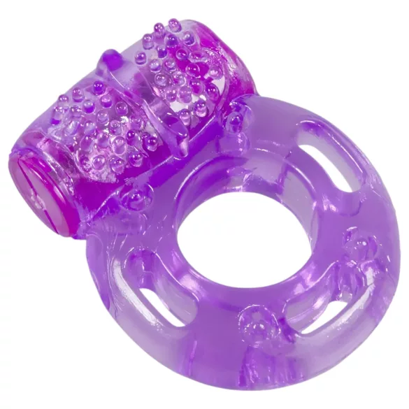 You2Toys - Vibracijski obroč za penis - enkratna uporaba - vijoličen