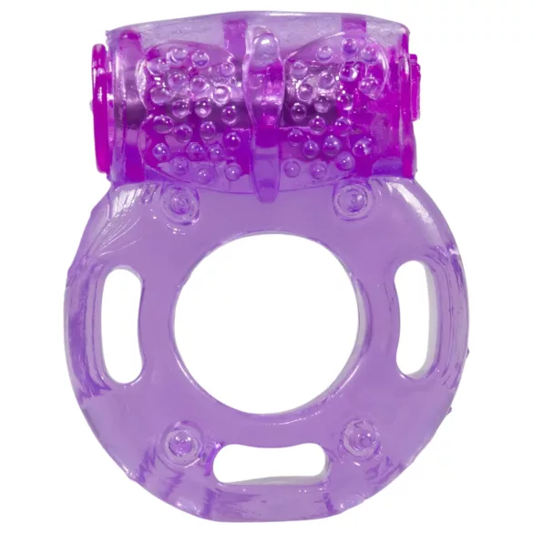 You2Toys - Vibracijski obroč za penis - enkratna uporaba - vijoličen