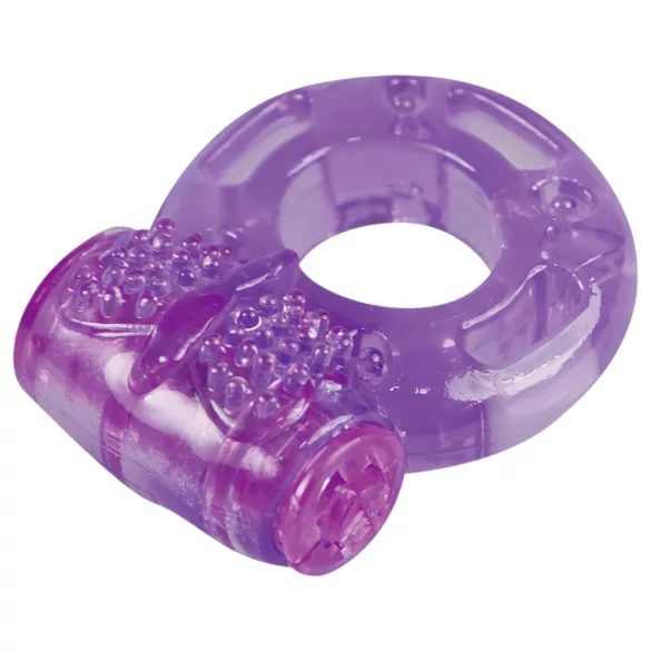 You2Toys - Vibracijski obroč za penis - enkratna uporaba - vijoličen