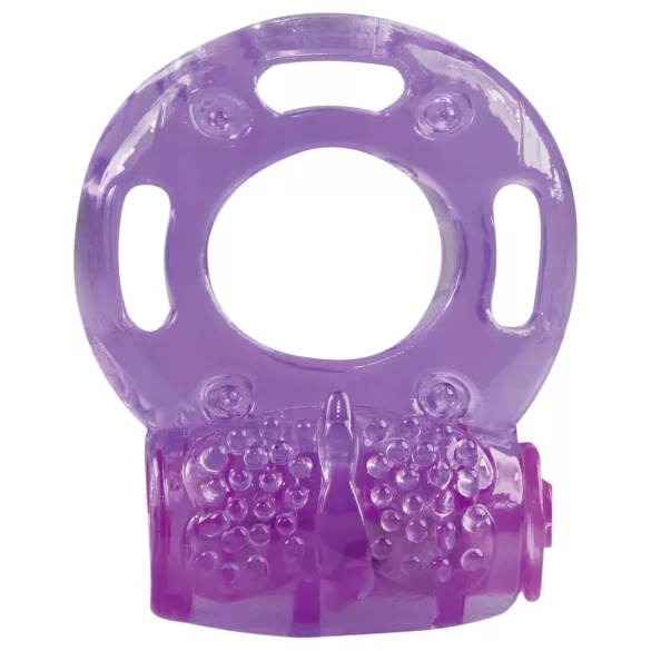 You2Toys - Vibracijski obroč za penis - enkratna uporaba - vijoličen