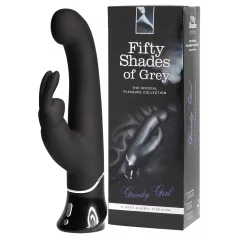   Fifty Shades of Grey - vibrator s klitoralnim nastavkom - USB polnjenje