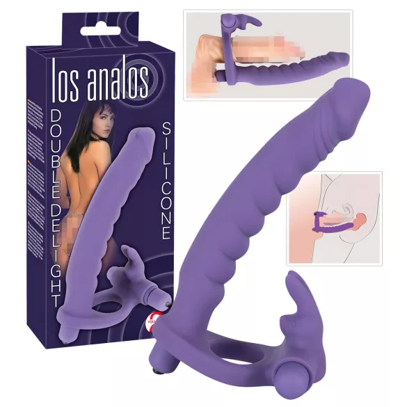 You2Toys - vibracijski analni čep 3v1 - vijoličen