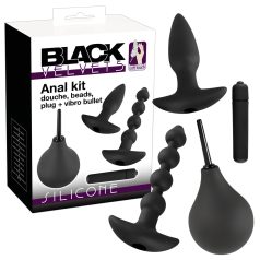 Black Velvets - analni vibrator set - 4-delni