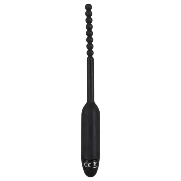 You2Toys - dilatator za sečnico z vibracijo - kroglice - 0,8 cm - črn