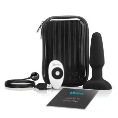 b-Vibe - vrteči biserni, polnilni analni vibrator (črn)