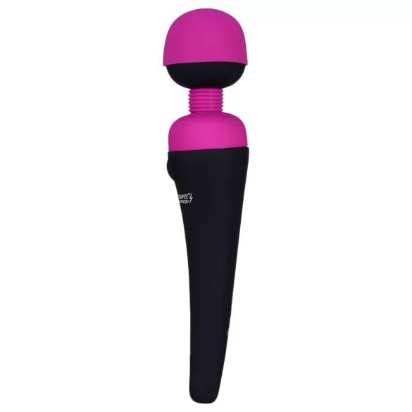 PalmPower Wand - vibrator za masažo - polnjenje - roza črna