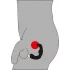 Rebel - vibracijski stimulator prostate - upognjen - črn