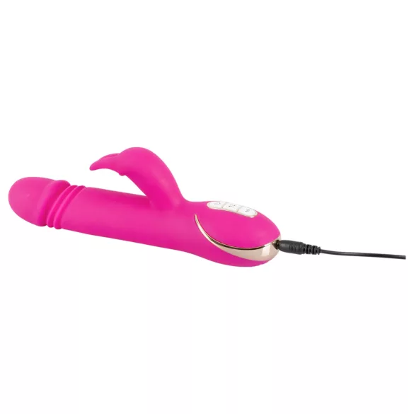 Vibe Couture Rabbit Skater - zajčji vibrator s potiskanjem - roza